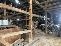 Inside of abandoned barn in PA