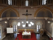 Inside of the All Saints Church in akovo formerly a mosque 
