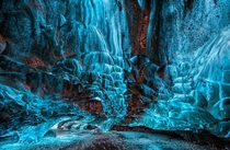 Inside the Ice Cave in the Vatnajkull glacier Photographer Dmytro Cherkasov 