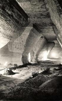 Inside the Royal Hungarian Salt Mine of Dsakna now Ocna Dejului Romania circa 
