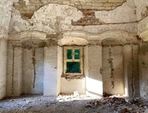 Interior of an abandoned castle 