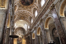 Interior of the Chiesa di San Luigi dei Francesi in Rome Italy