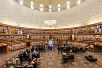 Interior of the Stockholm Public Library Sweden - by Gunnar Asplund
