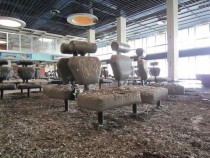 International airport and planes abandoned  in Cyprus 