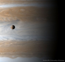 Io over Jupiter 