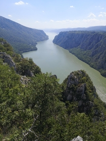 Iron Gates Djerdap Gorge Danube river Serbia 