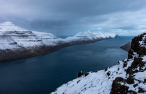 Island of Kalsoy view from Klakkur - Faroe Islands 