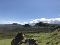 Isle of Skye looking very green Scottish Highlands 