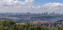 Istanbul European part from the hills It is not possible to catch with the camera the sensation from your vision - x 