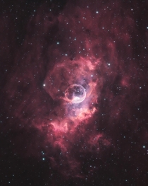 It took me a year to get this picture of the Bubble Nebula