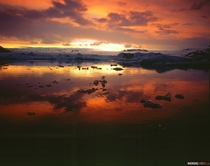 Ive been experimenting with velvia slide film for a little while and I just had my jesus christ moment when I got my sunset images back from the lab Jokulsarlon glacier lagoon Iceland 