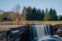 Jagala waterfall in the north of Estonia 