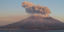 Japans Mt Sakurajima erupted today 