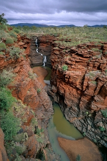 Joffre Falls Karijini National Park in Western Australia 
