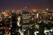 Johannesburg from Africas tallest building 