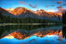 Johnson lake in Banff National Park Alberta Canada  by Michael Brandt