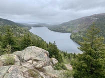 Jordan Pond from the Bubbles Acadia National Park 
