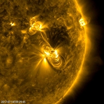 July  Solar Flare and a Coronal Mass Ejection lasting almost  hours 