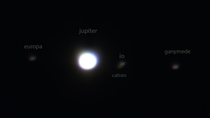 jupiter and its moons --