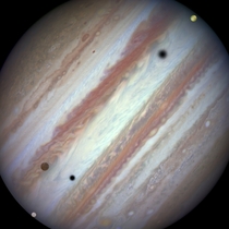 Jupiter Moon Transit January   captured by NASAs Hubble 