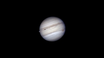 Jupiter with the GRS and io starting a transit