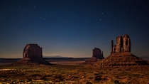 Just after mid-night at Oljato-Monument Valley United States