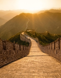Just another sunset just another wall just another China