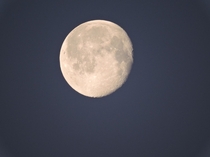 Just moon Early morning x zoom