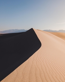 Just some good ol sand dunes at Death Valley  OC cbyeva 
