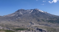 Just  years ago Mt St Helens was  feet taller it didnt have a crater thats a mile wide and the entire landscape below it was covered in dense forest x 