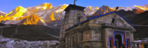 Kedarnath temple in Uttarakhand INDIA is located on the bank of Mandakini river at an altitude of  ft above sea level The th century robust structure makes use of ashlar style of construction - wherein stone slabs are interlocked into each other without t