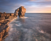 Keeper of the Keys Pulpit Rock in the Evening Dorset United Kingdom  by ansharphoto