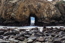 Keyhole Arch Pfeiffer Beach CA 