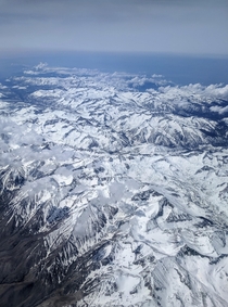 Kings Canyon National Park from the air 