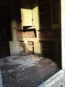 Kitchen of an abandoned house in Ohio