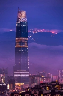 Kuala Lumpur during night with additional features Genting Highland