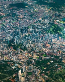 Kuala Lumpur Malaysia from above