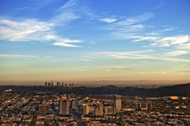 LA from the hills of Glendale 