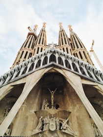 La Sagrada Familia in Barcelona Spain x