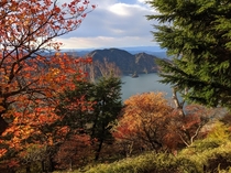 Lake Chuzenji from Nantai-San in Nikko Japan 