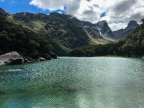 Lake Mackenzie in Fiordland National Park New Zealand - 