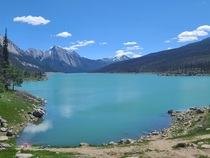 Lake Maligne in Alberta Canada  x