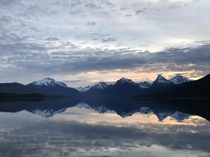 Lake McDonald at Glacier National Park MT this morning 