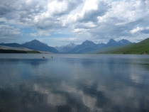 Lake McDonald in summer Glacier National Park Montana 