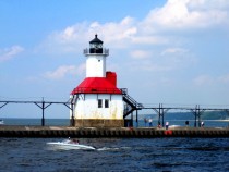 Lake Michigan St Joseph MI lighthouse 