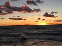 Lake Michigan sunset FrankfortMI 