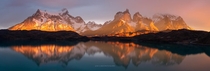 Lake Pehoe Sunrise Patagonia Chile 