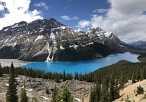 Lake Peyto in Banff National Park Hard to believe a place as beautiful as this exists 