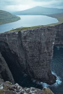 Lake Sorvagsvatn found in the Faroe Islands 