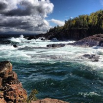 Lake Superior off the Upper Peninsula x-post rpics 